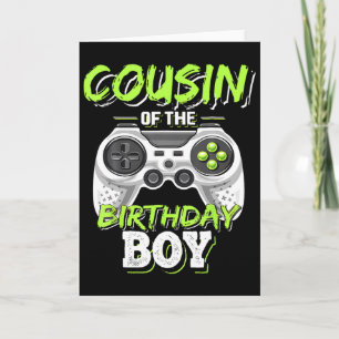 Cousin des Geburtstagsspielers Boy Matching Video Karte