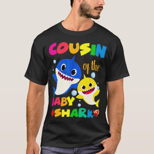 Cousin des Junghais Birthday Cousin Shark _5 T-Shirt (Vorderseite)