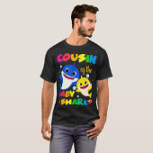 Cousin des Junghais Birthday Cousin Shark _5 T-Shirt (Vorne ganz)