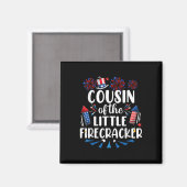 Cousin des kleinen Firecracker am 4. Juli Magnet (Vorderseite/Rückseite)