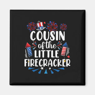 Cousin des kleinen Firecracker am 4. Juli Magnet