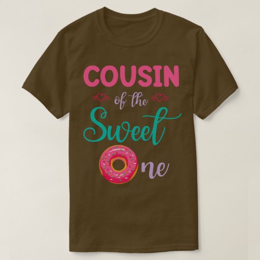 Cousin des süßen Donut Kuchen glücklich mich Broth T-Shirt (Design vorne)
