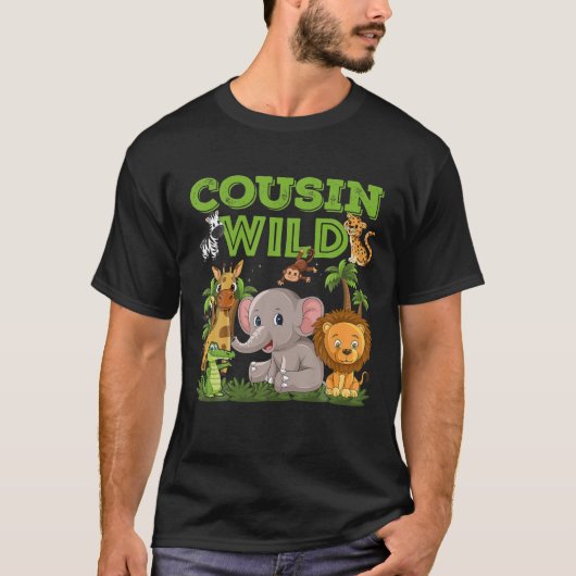 Cousin des wild lebenden Tiersafari-Dschungels T-Shirt (Vorderseite)