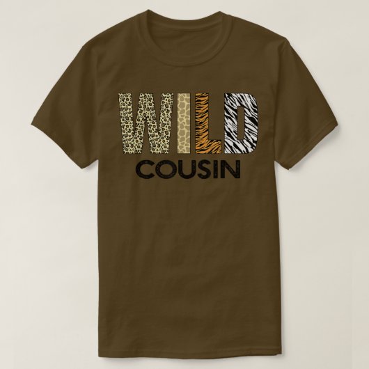 Cousin des Wilden Zoo Birthday Safari Jungle T-Shirt (Design vorne)