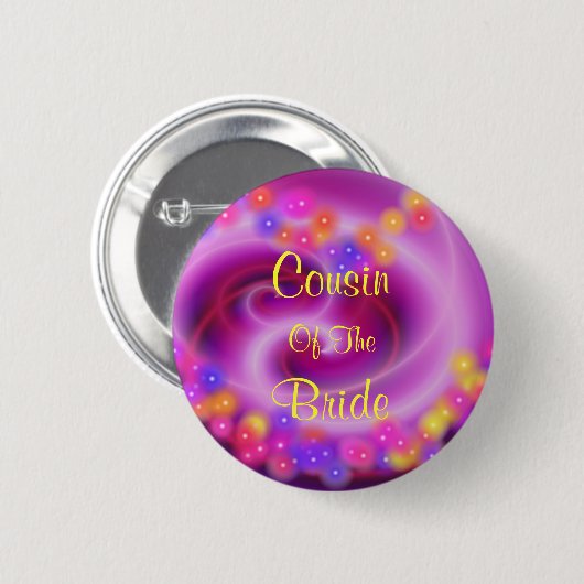 Cousin des Wirblen Herzknopfes Button (Vorne & Hinten)