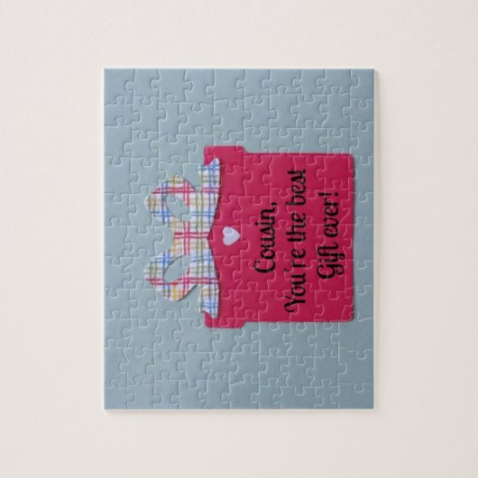 Cousin, Du bist das beste Geschenk aller Zeiten! Puzzle (Vertikal)