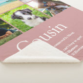 Cousin Dusty Rose Rosa FotoCollage Sherpadecke (3/4)