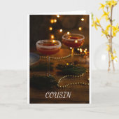 *COUSIN* EIN SCHÖNER KARTE DEZEMBER GEBURTSTAG (Gelbe Blume)