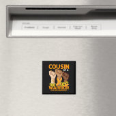 Cousin einer Warrior Leukämie Bewusstsein Sonnenbl Magnet (In Situ (Geschirrspüler))
