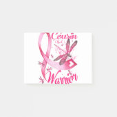 Cousin eines Brustkrebses eines Kriegers Post-it Klebezettel (Vorderseite)