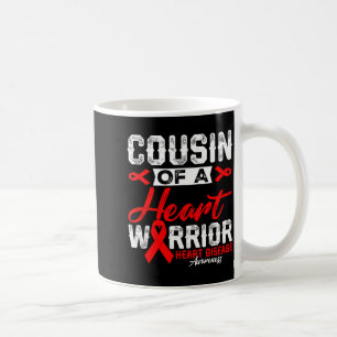 Cousin eines Herzens Krieger Herzerkrankung Rotes Kaffeetasse