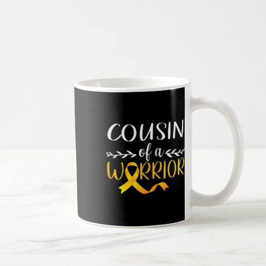 Cousin eines Kindes mit Krebs im Kindesalter Aware Kaffeetasse (Rechts)