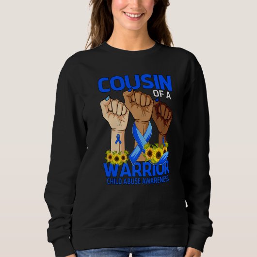Cousin eines Kindesmissbrauchs im Krieger Sweatshirt (Vorderseite)