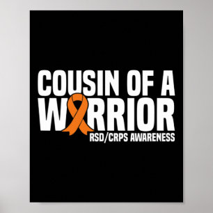 Cousin eines Kriegers Orange Ribbon Rsdcrps Awaren Poster