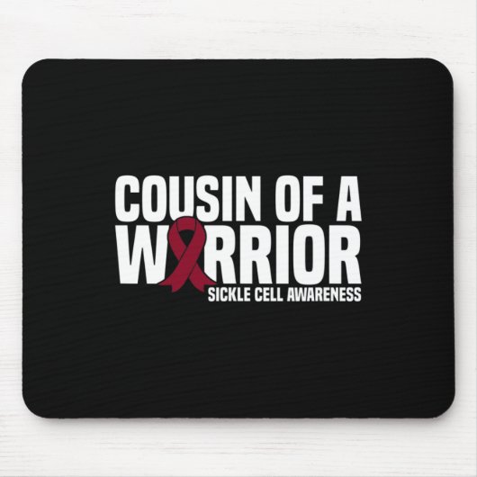 Cousin eines Warrior-Sichelzellenbewusstseins Mousepad (Vorne)
