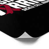 Cousin eines Warrior-Sichelzellenbewusstseins Poster (Ecke)