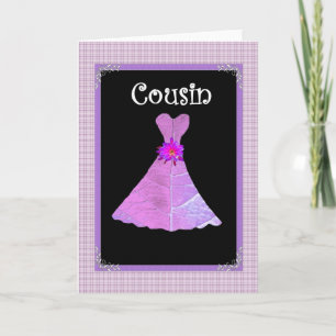 COUSIN Einladung - Rosa Farbe
