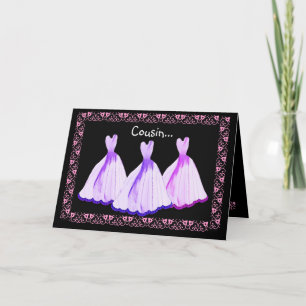 COUSIN - Einladung von Bridesmaid zu LILA Garnelen