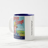 Cousin Elmer Gemüse Zweifarbige Tasse (Vorderseite Links)