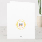 Cousin Foto Collage Big Birthday Card Dankeskarte (Rückseite)