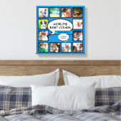Cousin Foto Collage Blue Comic Book Fun Leinwanddruck (Insitu (Schlafzimmer))