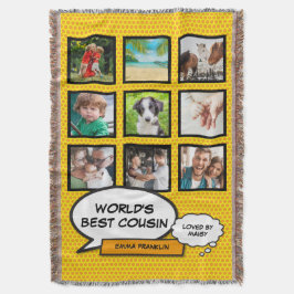 Cousin Foto Collage Spaß Cooles Comic Buch Decke