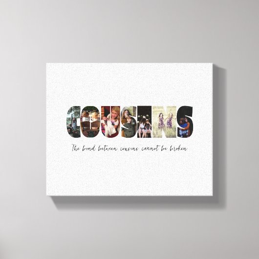 Cousin FotoCollage Canvas drucken Leinwanddruck (Vorderseite)