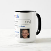 Cousin Funny Custom Best Search Geschenk Tasse (VorderseiteRechts)