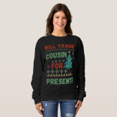 Cousin für Weihnachten Sweatshirt (Vorne ganz)