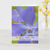 Cousin Geburtstag am Muttertag Vinca Bloom Karte (Gelbe Blume)