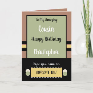 Cousin Geburtstag haben einen phantastischen Tag b Karte