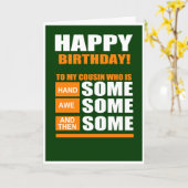 Cousin Geburtstag Karte (Gelbe Blume)