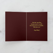 COUSIN Geburtstag mit fröhlicher Sonnenblume Karte (Innenseite)