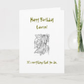 Cousin-Geburtstags-Karte Karte (Vorderseite)