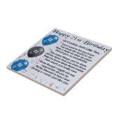 Cousin-Gedicht-21. Geburtstag Fliese (Seite)