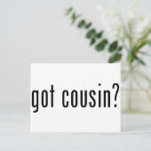 Cousin got? postkarte (Stehend Vorderseite)