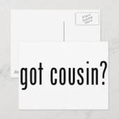 Cousin got? postkarte (Vorne/Hinten)