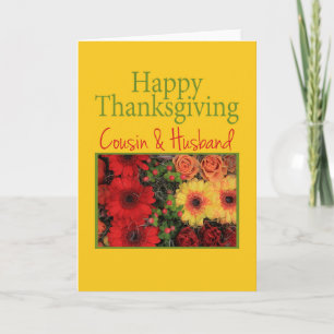 Cousin & Husband  Thanksgiving Card Feiertagskarte