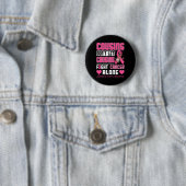 Cousin Lass Cousins, Brustkrebs allein zu bekämpfe Button (Beispiel)