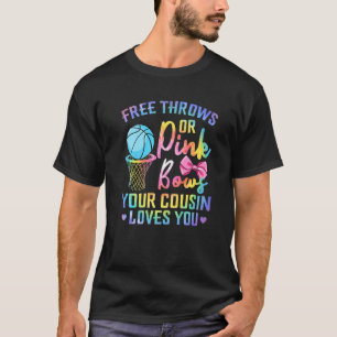 Cousin-Lieben mit freien  oder rosafarbenen Bögen, T-Shirt