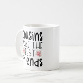 Cousin machen die besten Freunde Aquarell-Blume Kaffeetasse (Vorderseite Links)