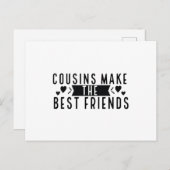 Cousin machen die besten Freunde - Funny Cousins G Postkarte (Vorne/Hinten)