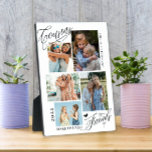 Cousin machen die FotoCollage der besten Freunde Fotoplatte<br><div class="desc">Cousin Make The Best Friends Foto Collage Keepake verfügt über 5 Fotos,  Typografie Drehbuch '' Cousin machen die besten Freunde' in trendy Schrift,  Namen und Jahr. Perfektes personalisiertes Geschenk für Cousin.</div>