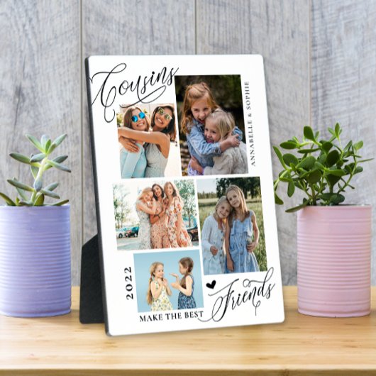 Cousin machen die FotoCollage der besten Freunde Fotoplatte