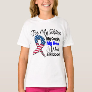 Cousin - mein Soldat, mein Held-patriotisches Band T-Shirt