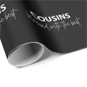 Cousin - mit dem Besten gesegnet Geschenkpapier (Rolleneckpunkt)