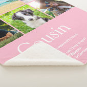 Cousin Moderne Girly Pink Fotosammlung Spaß Sherpadecke (3/4)