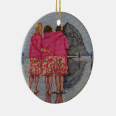 Cousin-Nadelspitze Keramikornament (Rechts)