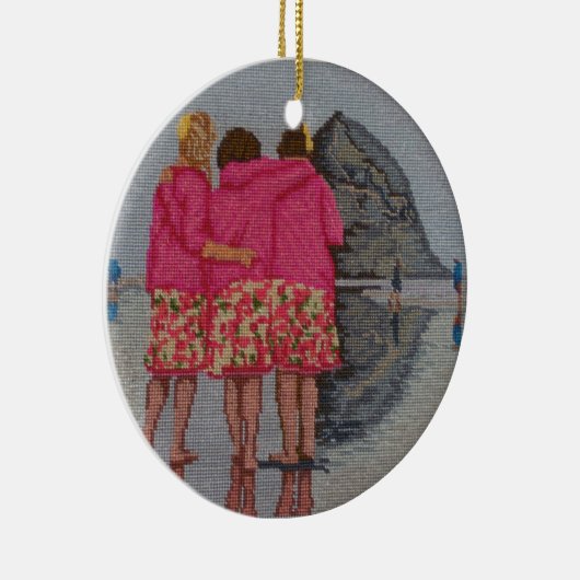 Cousin-Nadelspitze Keramikornament (Rechts)