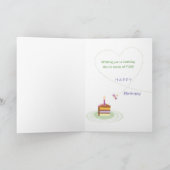 Cousin Niedliche Geburtstag Frog Karte (Innenseite)